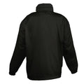 Black - Back - SOLS Kids Unisex Surf Windbreaker Jacket (Water Resistant And Windproof)
