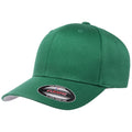 Pepper Green - Front - Flexfit Unisex Wooly Combed Cap