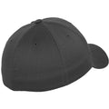 Dark Grey - Back - Flexfit Unisex Wooly Combed Cap