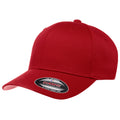 Red - Front - Flexfit Unisex Wooly Combed Cap