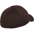 Brown - Back - Flexfit Unisex Wooly Combed Cap