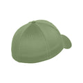Dark Leaf Green - Front - Flexfit Unisex Wooly Combed Cap