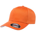 Orange - Front - Flexfit Unisex Wooly Combed Cap