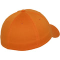 Orange - Back - Flexfit Unisex Wooly Combed Cap