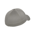 Grey - Back - Flexfit Unisex Wooly Combed Cap