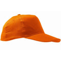 Orange - Front - SOLS Unisex Sunny 5 Panel Baseball Cap