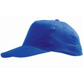 Royal Blue - Back - SOLS Unisex Sunny 5 Panel Baseball Cap