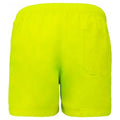 Fluorescent Yellow - Back - Proact Adults Unisex Swimming Shorts