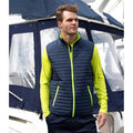 Navy-Lime Green - Side - Result Adults Unisex Thermoquilt Gilet