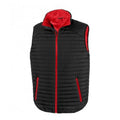 Black-Red - Front - Result Adults Unisex Thermoquilt Gilet