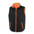 Black-Orange - Front - Result Adults Unisex Thermoquilt Gilet