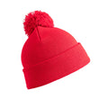Red - Front - Result Core Pom Pom Beanie