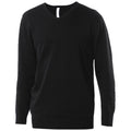 Black - Front - Kariban Mens Cotton Acrylic V Neck Sweater