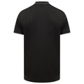 Black-Charcoal - Back - Henbury Mens HiCool Tipped Polo Shirt