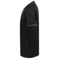 Black-Charcoal - Side - Henbury Mens HiCool Tipped Polo Shirt