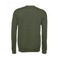 Military Green - Back - Bella + Canvas Adults Unisex Drop Shoulder Sweatshirt