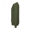 Military Green - Side - Bella + Canvas Adults Unisex Drop Shoulder Sweatshirt