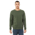 Military Green - Lifestyle - Bella + Canvas Adults Unisex Drop Shoulder Sweatshirt