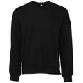 DTG Black - Front - Bella + Canvas Adults Unisex Drop Shoulder Sweatshirt