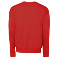 Red - Back - Bella + Canvas Adults Unisex Drop Shoulder Sweatshirt