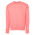 Pink - Front - Bella + Canvas Adults Unisex Drop Shoulder Sweatshirt
