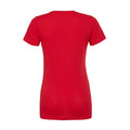 Red - Back - Bella + Canvas Womens-Ladies Relaxed Jersey T-Shirt