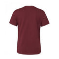 Maroon - Back - Bella + Canvas Womens-Ladies Relaxed Jersey T-Shirt