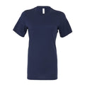 Navy - Front - Bella + Canvas Womens-Ladies Relaxed Jersey T-Shirt