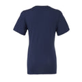 Navy - Back - Bella + Canvas Womens-Ladies Relaxed Jersey T-Shirt