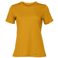 Mustard Yellow - Front - Bella + Canvas Womens-Ladies Relaxed Jersey T-Shirt