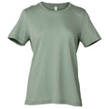 Sage Green - Front - Bella + Canvas Womens-Ladies Relaxed Jersey T-Shirt