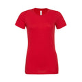 Red - Front - Bella + Canvas Womens-Ladies Relaxed Jersey T-Shirt