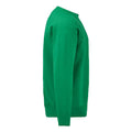 Heather Green - Side - Fruit Of The Loom Adults Unisex Classic Raglan Sweatshirt
