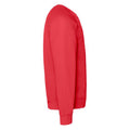 Heather Red - Side - Fruit Of The Loom Adults Unisex Classic Raglan Sweatshirt