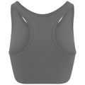 Iron Grey - Back - AWDis Womens-Ladies Cool Seamless Crop Top
