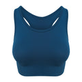 Ink Blue - Front - AWDis Womens-Ladies Cool Seamless Crop Top