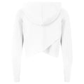 Arctic White - Back - AWDis Womens-Ladies Just Cool Cross Back Cropped Hoodie