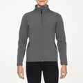 Charcoal - Back - Gildan Womens-Ladies Hammer Soft Shell Jacket
