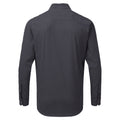 Steel-Black - Back - Premier Mens Maxton Check Long Sleeve Shirt