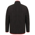 Black-Red - Back - Finden And Hales Unisex Adults Micro Fleece Jacket