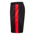 Black-Red - Back - Finden and Hales Mens Knitted Shorts