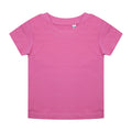 Bright Pink - Front - Larkwood Babies Organic T-Shirt