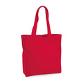 Classic Red - Front - Westford Mill Unisex Organic Premium Cotton Maxi Tote Bag