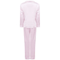 Light Pink - Back - Towel City Womens-Ladies Satin Long PJ Set