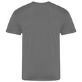 Charcoal - Back - AWDis Just Ts Mens The 100 T-Shirt