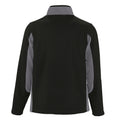 Black-Medium Grey - Back - SOLS Mens Nordic Full Zip Contrast Fleece Jacket