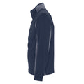 Navy-Medium Grey - Side - SOLS Mens Nordic Full Zip Contrast Fleece Jacket