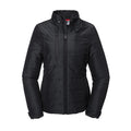 Black - Front - Russell Womens-Ladies Cross Padded Jacket