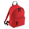 Bright Red - Front - BagBase Mini Fashion Backpack