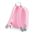 Classic Pink-Light Grey - Back - BagBase Mini Fashion Backpack
